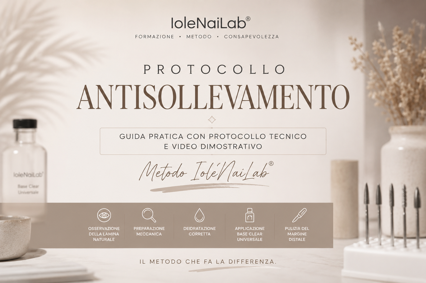 Protocollo Antisollevamento® – Metodo IoleNaiLab